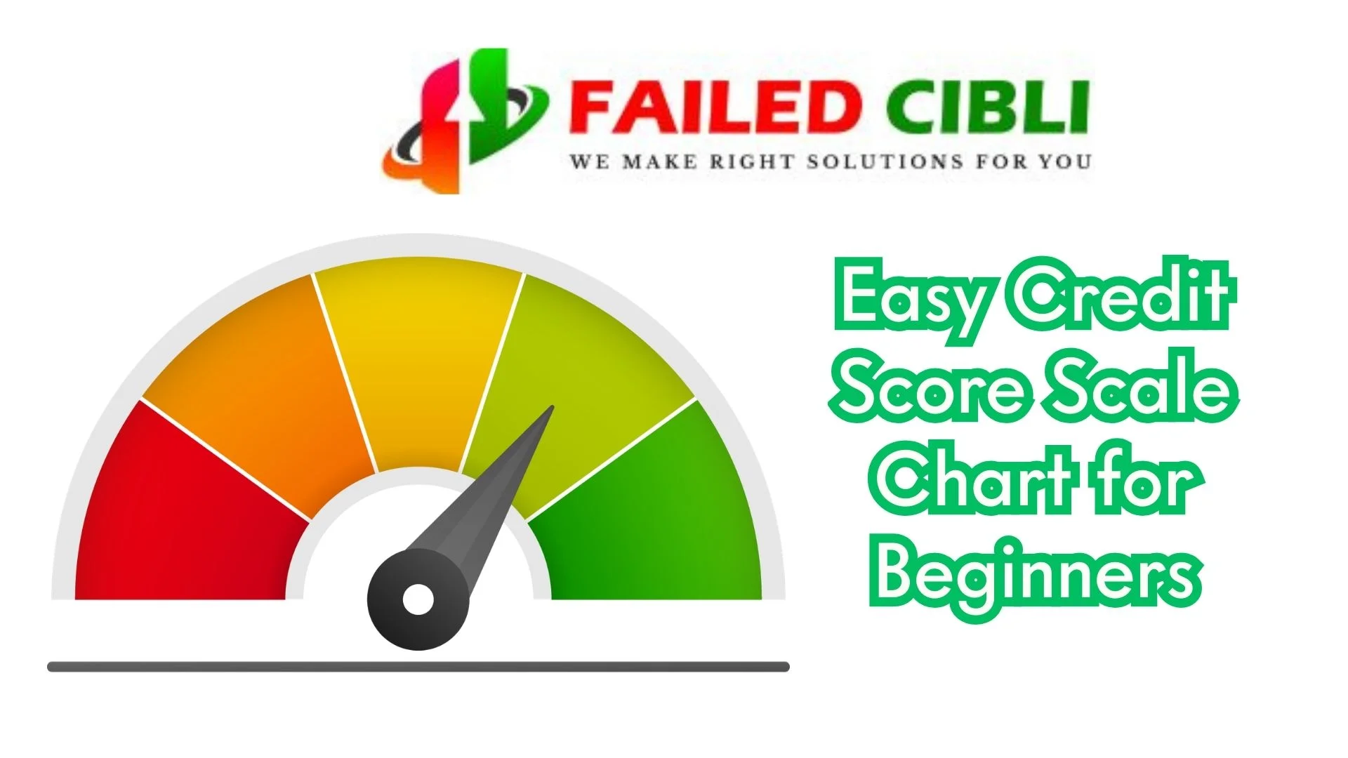 Easy Credit Score Scale Chart for Beginners