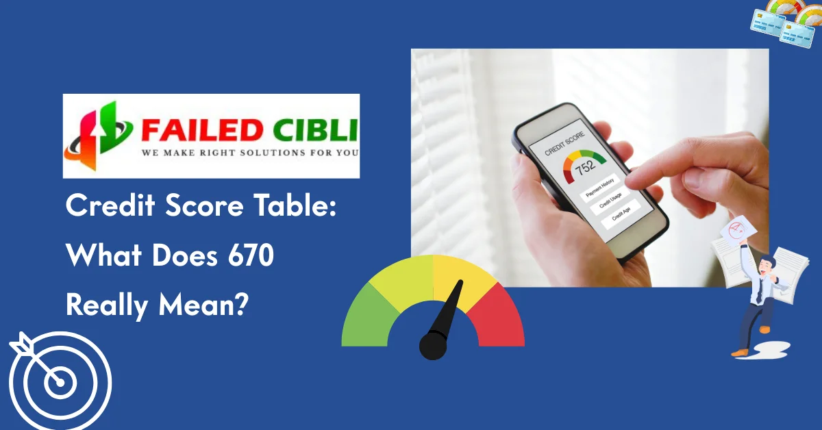 Credit Score Table What Does 670 Really Mean
